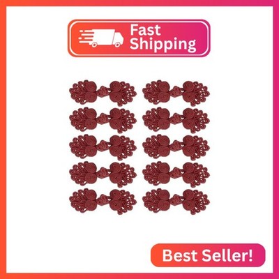 uxcell 10 Set Chinese Closure Buttons Chinese Knots Frog Buttons Handmade Sewing