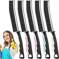 Crevice cleaning brushes, 5-pack, stiff bristles, for household use.