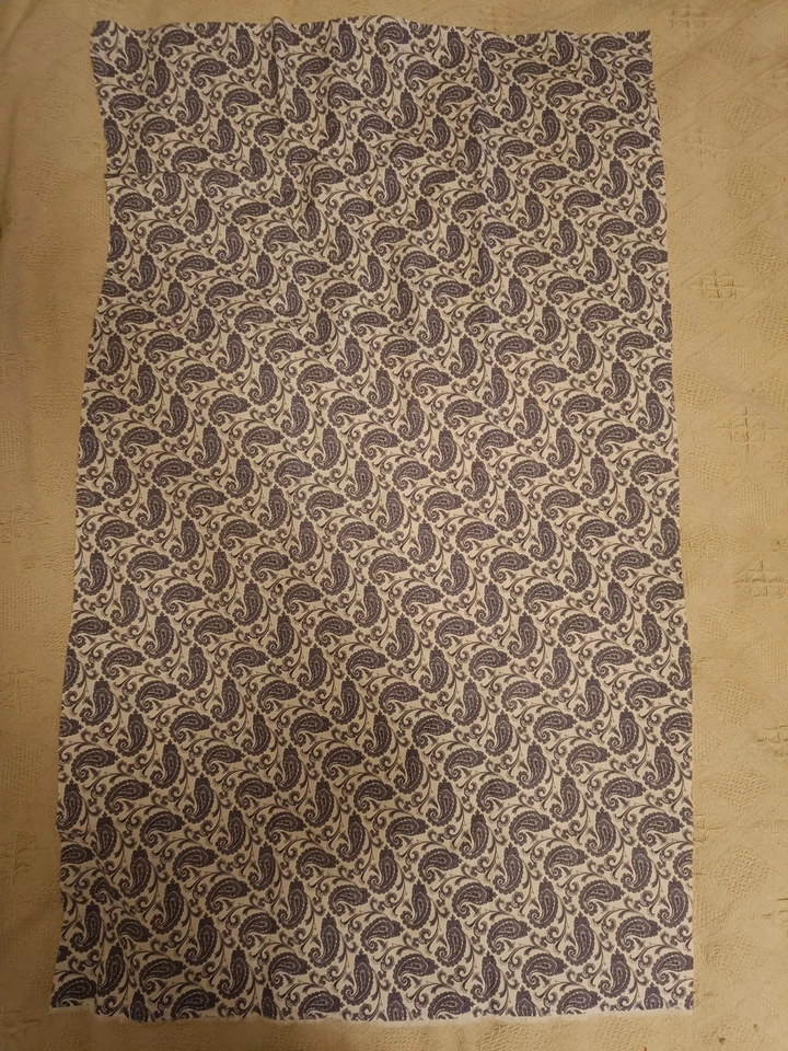 Paisley Stoffrest blau weiß Nähen Patchwork Quilten Kinderstoff - Bild 3 von 3