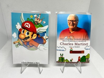   Custom Autogrammkarte - SUPER MARIO - Charles Martinet (Voice of Mario)  