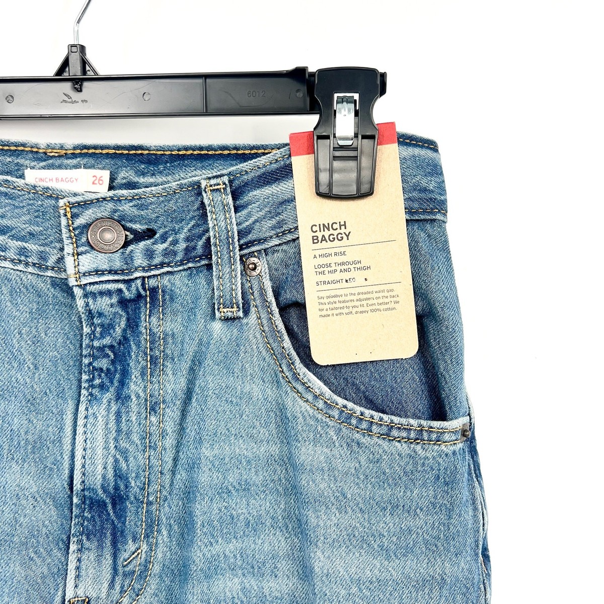 Levi's Womens Cinch Baggy Jeans 26x31 SIZE 2 Chasing Dreams Blue Levi's Womens Cinch Baggy Jeans 26x31 SIZE 2 Chasing Dreams Blue