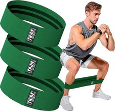 Tribe Lifting Fabric Resistance Bands for Exercise - Hip Bands for Working Ou...