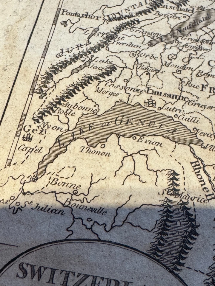 ¡VINTAGE! Suiza Sujetos y Aliados de las Mejores Autoridades Bowers MAP Foto 4 de 4