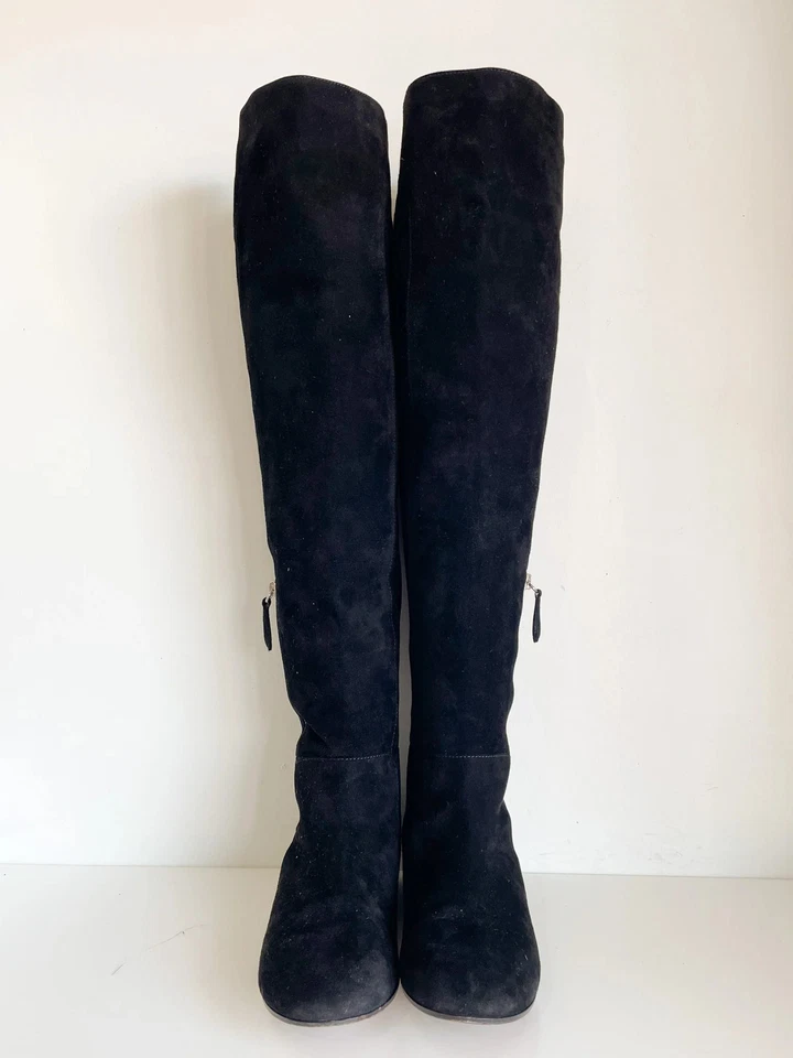 Botas hasta la rodilla de gamuza Gianvito Rossi Foto 2 de 4