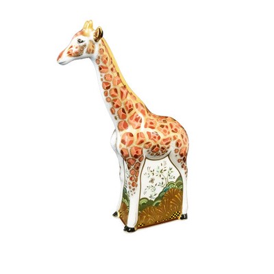 Royal Crown Derby Masai Giraffe Briefbeschwerer 1. Qualität (Ex-Display)