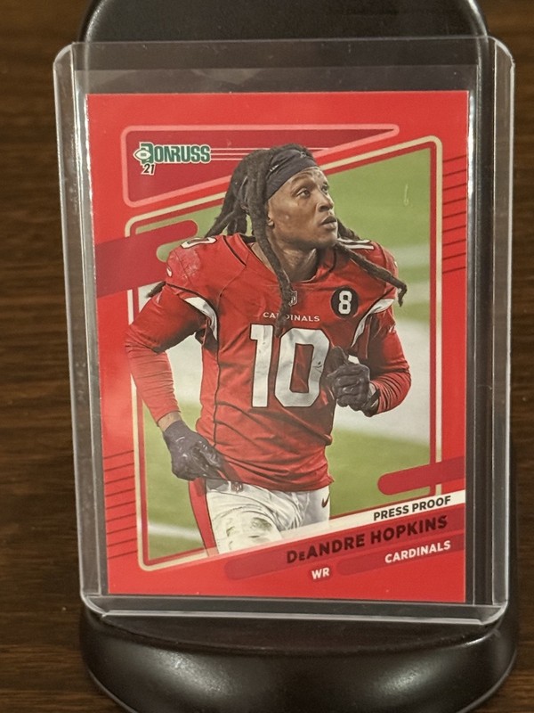 2021 Panini Donruss - Photo Variation DeAndre Hopkins #247 Press Proof Red