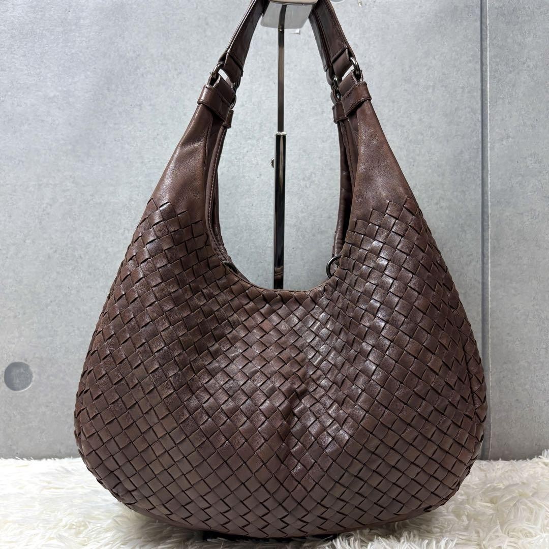 ハンドバッグ BOTTEGA VENETA DARK BROWN NAPPA LEATHER MEDIUM HANDBAG BOTTEGA VENETA Medium Campana Bag Intrecciato Leather Dark