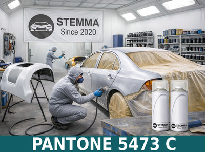 PANTONE 5473 C GREEN RANGE AEROSOL-SPRÜHFARBE DIREKTGLANZ METALL STEMMA  X2