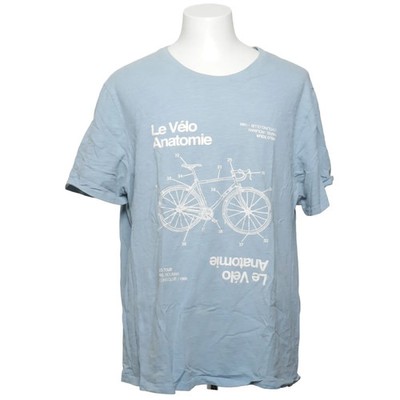 Fat Face, T-shirt, Größe: 3XL, Le Velo Anatomie, Blau, Baumwolle, Print #ikh