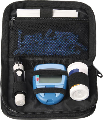 Diabetes Supply Case, Diabetic Organizer for Test Strips with Mesh Pocket, Porta