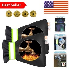 Winter Freeze Protection Outdoor Faucet Covers   2 Pack Insulated  Waterproof