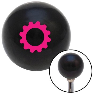 Pink Solid Gear Black Shift Knob w/ M16x1.5 Insert Shifter Auto Manual Custom