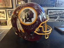 Washington Redskins Signed Full Sized Riddell Helmet “Hogs” “Posse” Green Gibbs