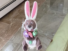 90s Vintage NWT Disney Easter Bunny Gopher Bean Bag Beanie Plush Stuffed Animal
