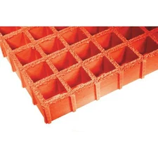 Fibergrate 263455 Fiberglass Molded Grating, 96 In Span, Grit-Top Surface,