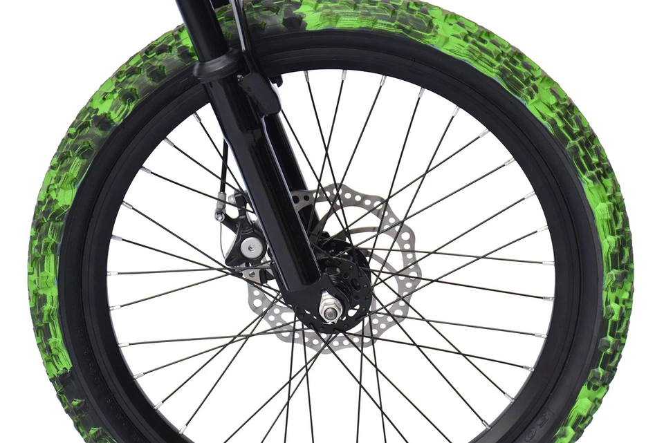 WYNN Mountainbike 20 Zoll KMB1.0 schwarz-grün 7 Gänge mech. Scheibenbremse - Bild 4 von 4