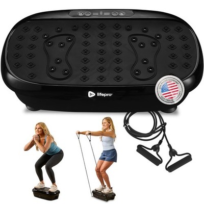 HexaPlate Lite Vibration Plate Exercise Machine   Magnetic Acupoints, 99 Spee...