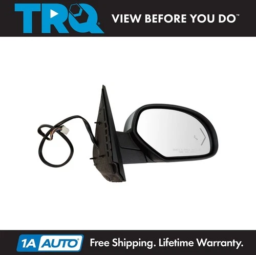 TRQ Mirror Power Folding Heated Signal Memory Blind Spot Puddle Chrome RH for GM