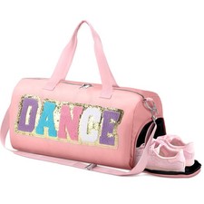 Dance Duffle Bag for Back to Travel Bag with Adjustable Carry Strap and Handy...