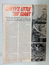 Misc1652 Vintage Engine Article Chevys Little 301 Giant March 1968 6 Page