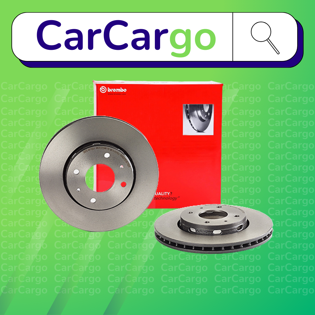 Brembo Vented Front Brake Discs Pair For Volvo S40 1.8 1995-2003 281 mm