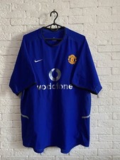 Vintage Manchester United Jersey Avay L Sz 2002 - 2003 Shortsleeve