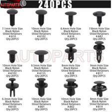 240x Plastic Trim Retainer Fastener Clips Push Pin For Ford 388577S W705589-S300