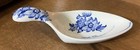 Atq Medicine Tsp TBS Spoon Royal Crownford England Cobalt Blue Flowers Porcelain — photo 10