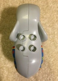 Lego Duplo Gray Elephant Animal Figure 5" Long White Tusks My First Circus 10504