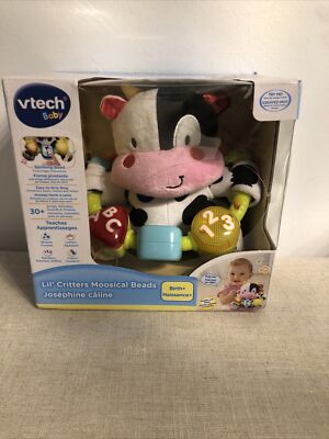 NEW V-Tech Lil' Critters Moosical Beads Interactive Plush Black