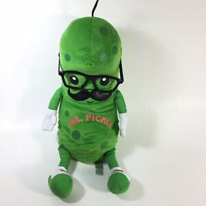 Fiesta Mr. Pickle Plush Green Mascot Stuffed Character Mustache Glasses 17â Toy | eBay