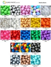 500 x 75mm Euro-matic Play Pen Pit Pool Balls 10g COMMERCIAL GRADE *FREE NETSACK