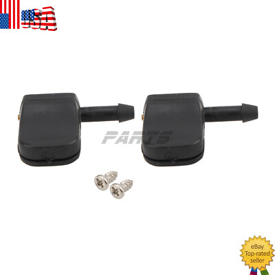 #ad Windshield Wiper Washer Spray Nozzle Pair Set of 2 for 12mm Wiper Arm Van Trunk $8.54