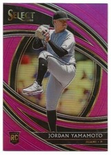 Jordan Yamamoto 2020 Panini Select Pink Prizm /10 Miami Marlins