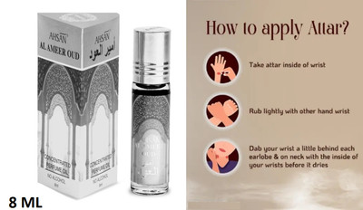 Ahsan Al Ameer Oud 8ml Roll On Attar ittar LONG LASTING UNISEX Perfume Oil