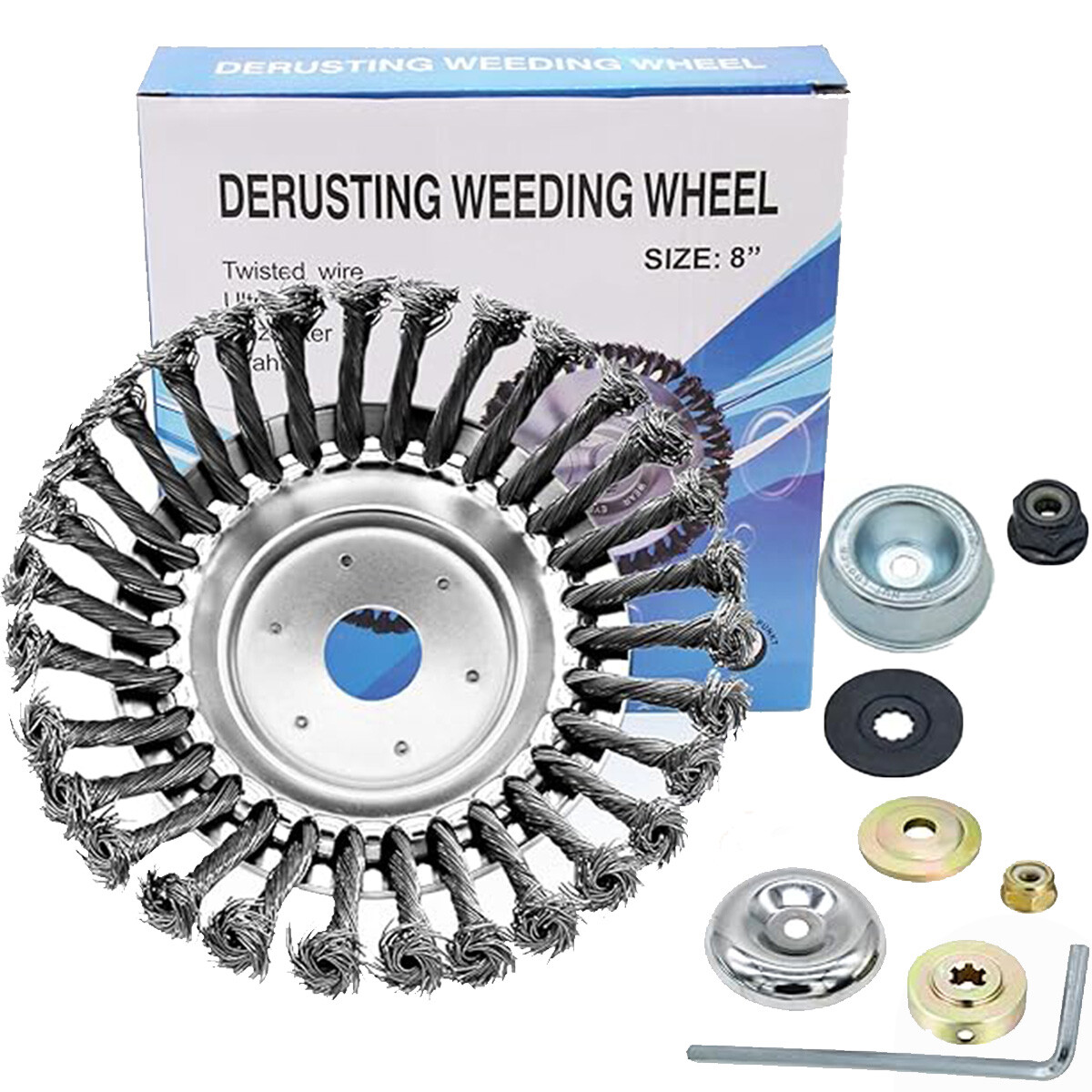 Steel Wire Wheel Brush Disc Trimmer Head, Universal fit