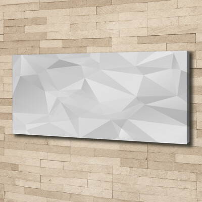 Leinwandbild Kunst-Druck 125x50 Bilder Kunst Abstrakte Dreiecke