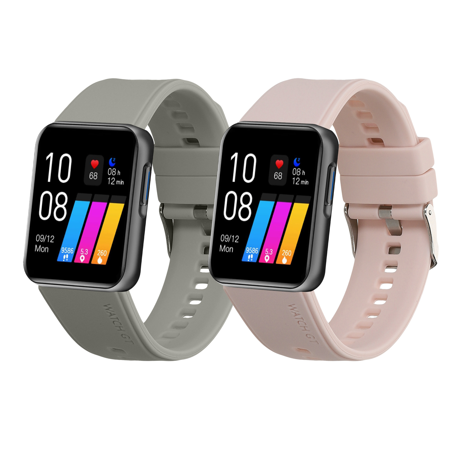 2x Спортивный браслет для умных часов GRV 22 мм Fitnesstracker Smartwatch Sport Armband 