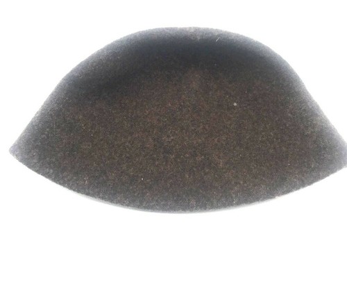 Wool Liz Claiborne Women’s Brown Flapper Style Hat Flower with Mink Accent - Picture 4 of 8