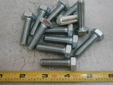 Hex Bolts M10 x 35mm Long Grade 10.9 Steel Zinc Plated Lot of 8 #5753