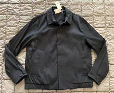 $495 Vince coastal blue cotton utilitarian bomber jacket L mens NEW m02914025a