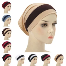 Under Scarf Tube Bonnet Chemo Cap Head Scarf Wrap Inner Hijab Muslim Turban Hat