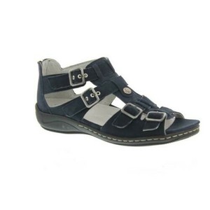 Waldläufer Hilena, Sandal, Nubuck Leather, Navy, Width H 582002-191-217 |  eBay