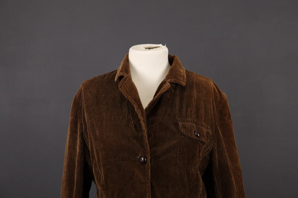 Chaqueta POLO JEANS RALPH LAUREN Marrón Pana Multibolsillos Talla XL Foto 4 de 4