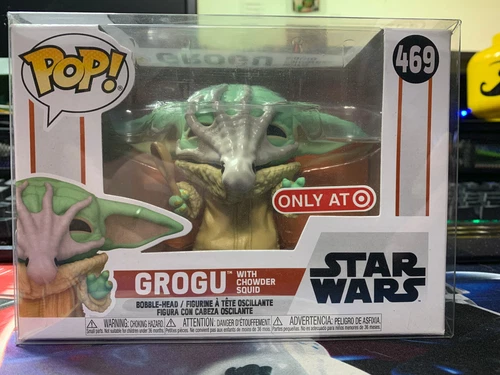 Baby Yoda (Grogu) 469 with Chowder Squid Funko Target Excl WITH PROTECTOR