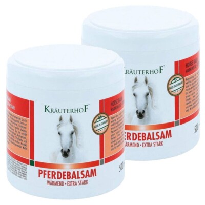 Krauterhof Roter Pferdebalsam 2x500 Gel wärmender Pferdebalsam extra stark