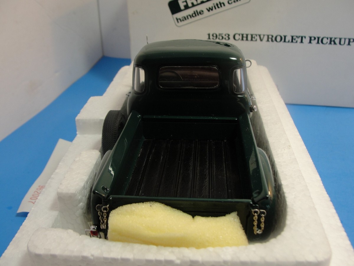 Danbury Mint 1/24 1953 Chevrolet Pick Up Truck Dark Green Diecast