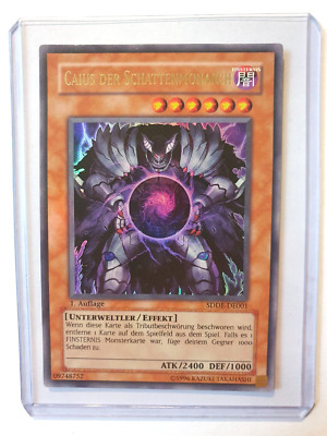 Caius Der Schattenmonarch SDDE-DE001 Ultra-Rare 1 Auflage YU-GI-OH Heavy Played