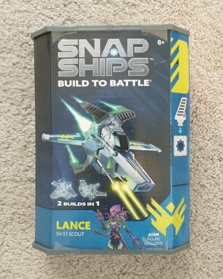 Snap Ships Lance SV-51 Scout Build to Battle 2 Builds in 1~NIP~Sealed