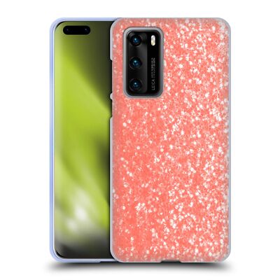 OFFIZIELLE PLDESIGN SPARKLY CORAL SOFT GEL HÜLLE FÜR HUAWEI HANDYS 4
